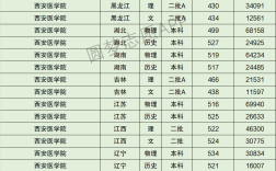 西安醫學院錄取分數線
