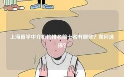 上海留學中介機構排名前十名有哪些？如何選擇？
