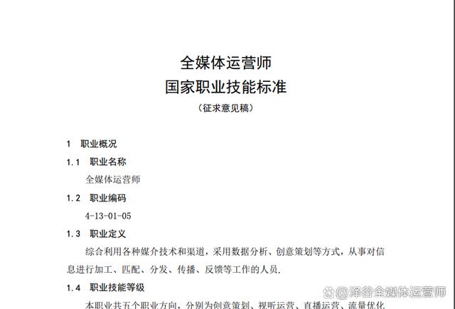全媒體運(yùn)營(yíng)師標(biāo)準(zhǔn)(運(yùn)營(yíng)師是干嘛的)-圖1