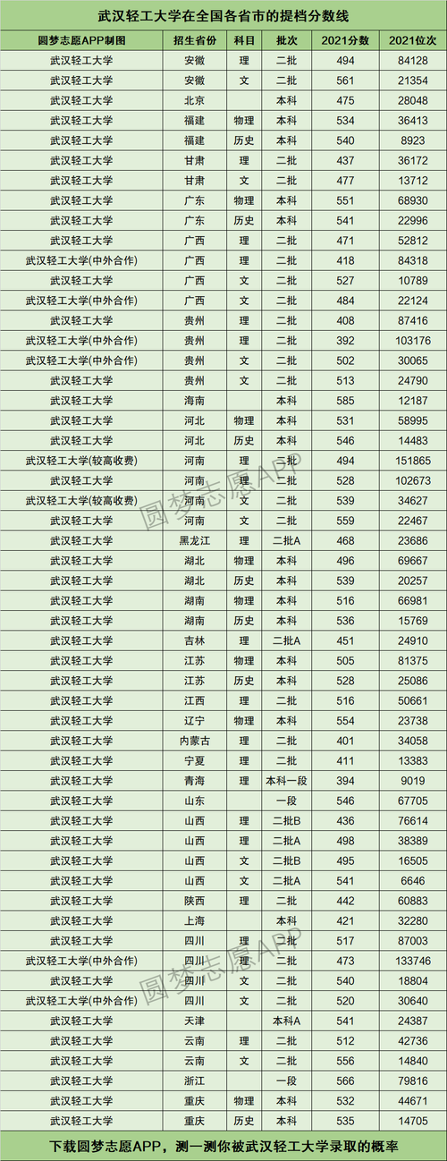 武漢輕工大學藝術生錄取分數線-圖1