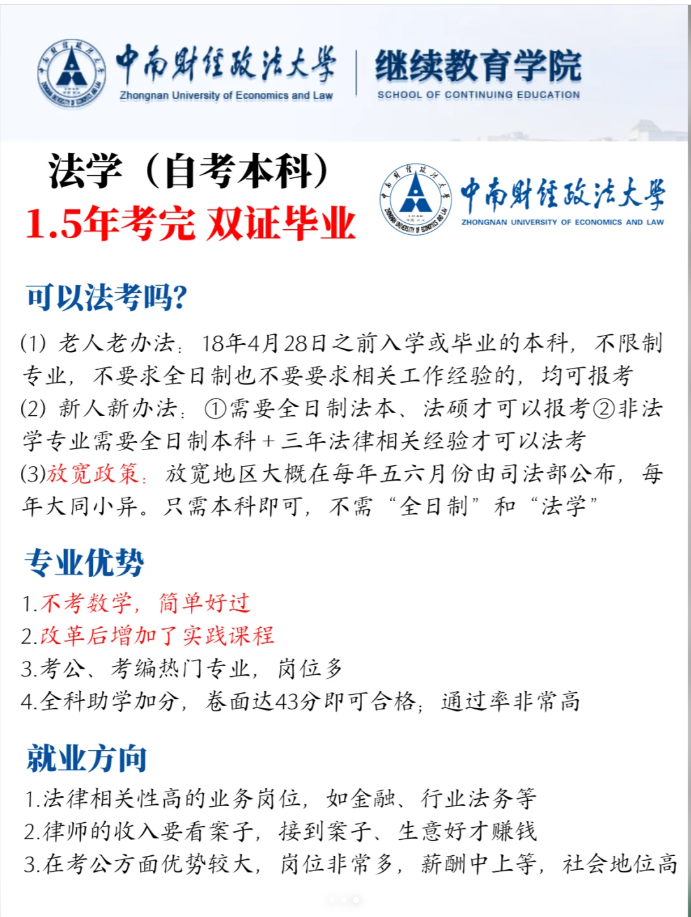 湖北自考法學本科考試科目有哪些？-圖4