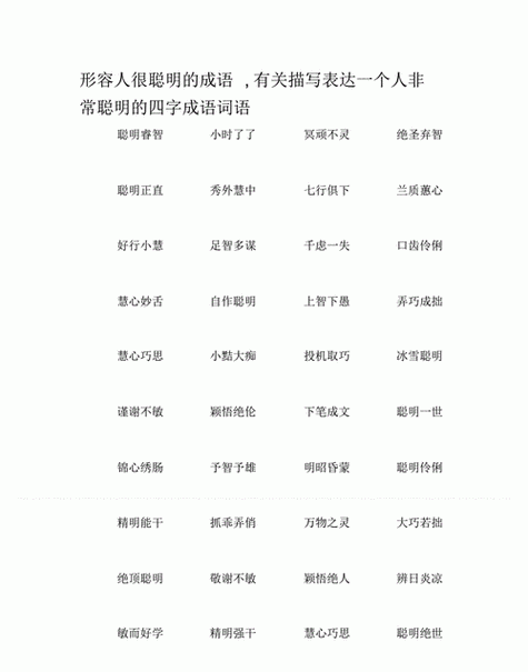 聰明一世是什么意思_近義詞_來源-圖1